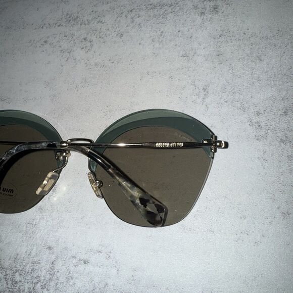 Miu Miu MU 53SS - VX09K1 Sunglasses Transparent Blue, 63mm - Picture 3 of 13